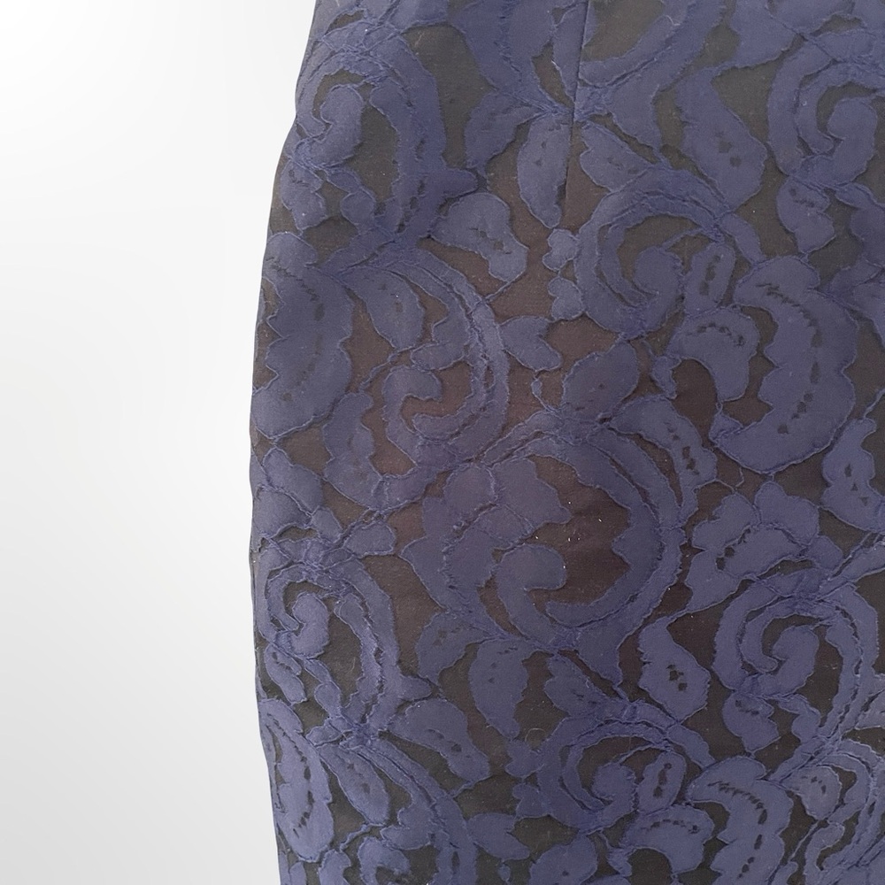Cold water Creek Navy Blue Women's Skirt in size 6 - Picture 3 of 5